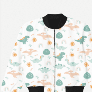 Kids Bomber Jacket - Dino Adventure Theme