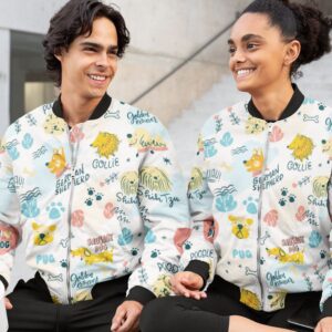 Unisex Bomber Jacket - Dog Lover